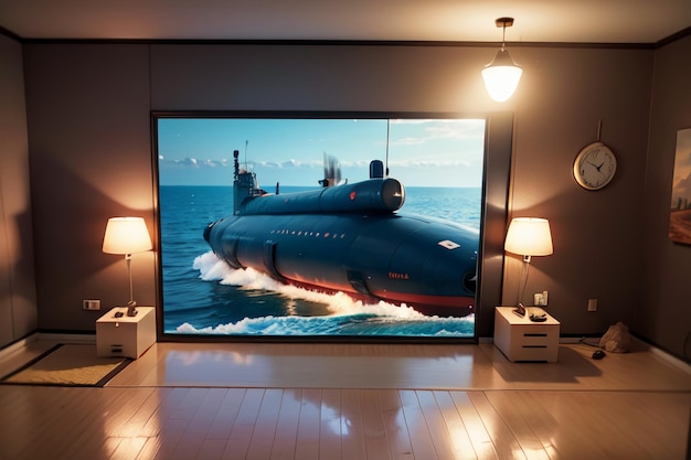 Military weapon nuclear submarine war weapon deep sea underwater battleship wallpaper background
