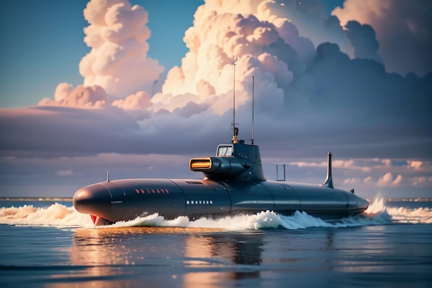 Military weapon nuclear submarine war weapon deep sea underwater battleship wallpaper background