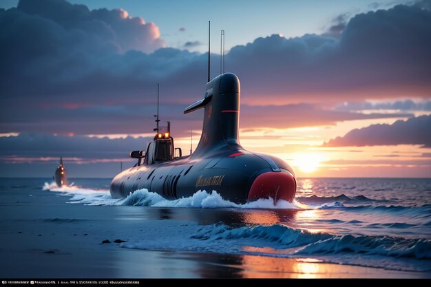 Military weapon nuclear submarine war weapon deep sea underwater battleship wallpaper background