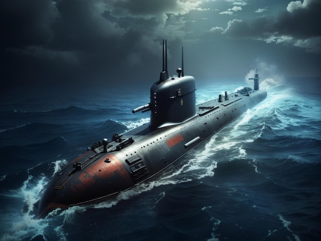 군용 무기 핵 잠수함 전쟁 무기 깊은 바다 잠수함 배경 벽지