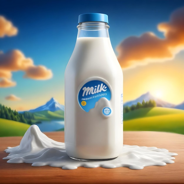 Photo milk advertising