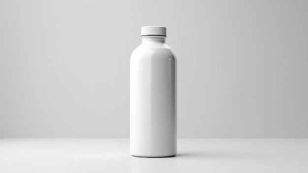 milk bottle mockup