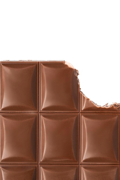 Milk chocolate closeup