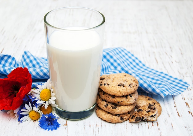 Photo milk and cookies