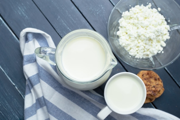 Milk, cottage cheese - dairy products