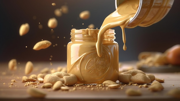 Milk enriched peanut butter Generative AI