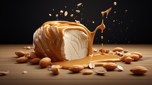 Milk enriched peanut butter Generative AI