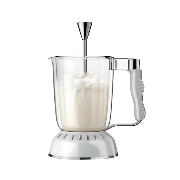 Milk Frother isolated on background with Generative AI