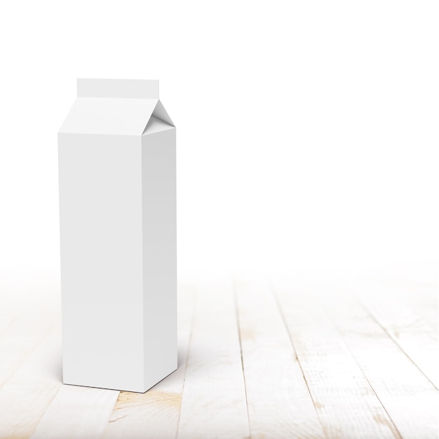 Photo milk or juice carton packaging box