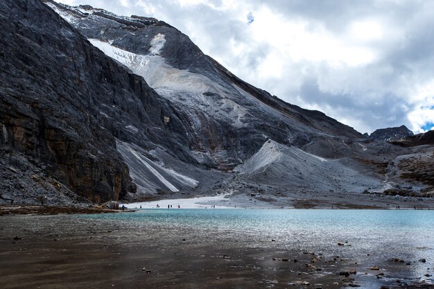 Milk lake at Doacheng Yading National park, Sichuan, China. Last Shangri-la