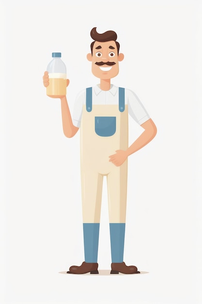 milk man illustration