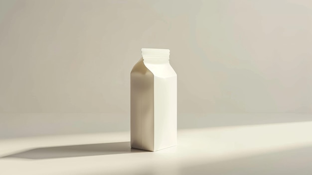 Milk pack on white background