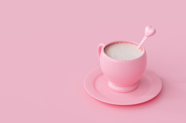 Milk pink cup