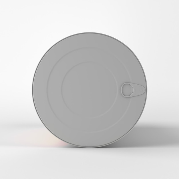 Photo milk powder lid front view in white background