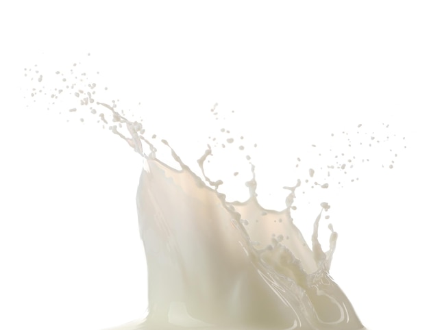 Milk splash closeup