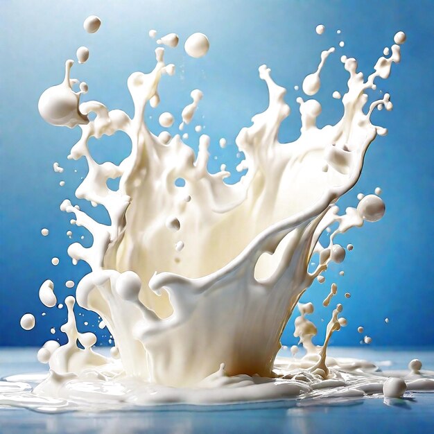 Milk splash generated ai