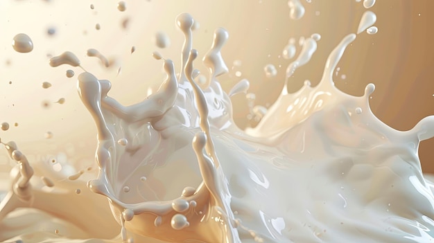 Milk splash Generative AI