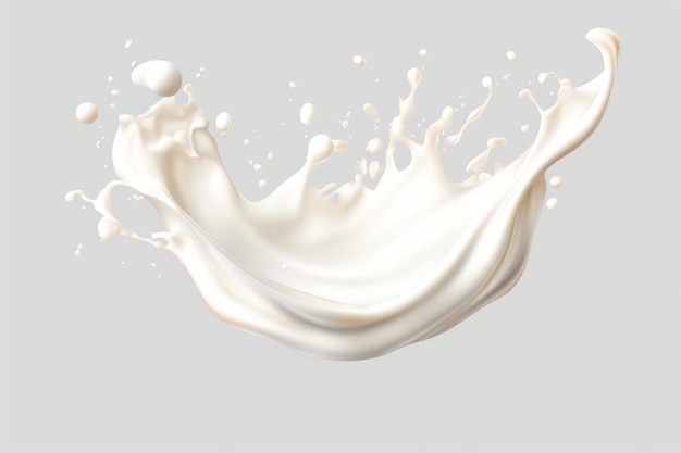 milk splash isolated on a white background liquid splash