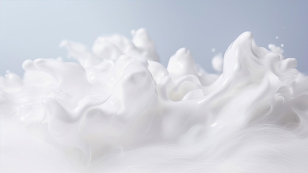 Photo milk splash isolated on white background