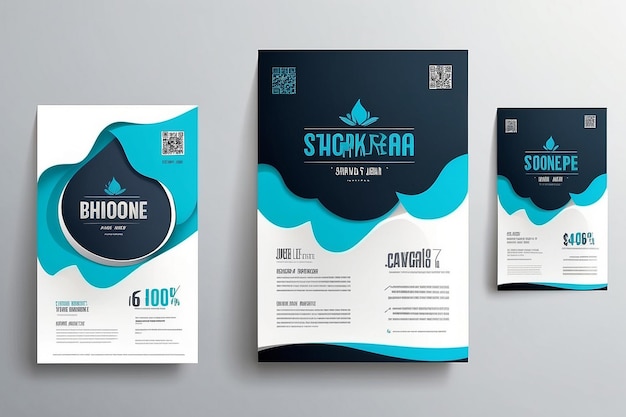 Photo milk store back flyer template