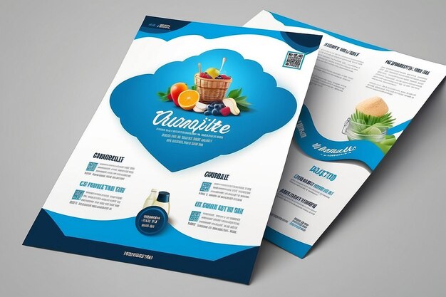 Milk Store Back Flyer Template