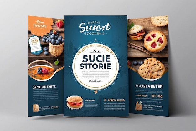 Milk Store Back Flyer Template