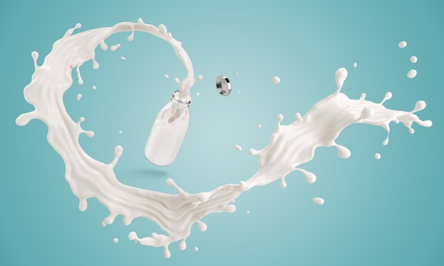 milk or white liquid splash