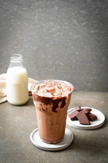 Milkshake drankje met chocolade