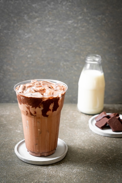 Milkshake drankje met chocolade