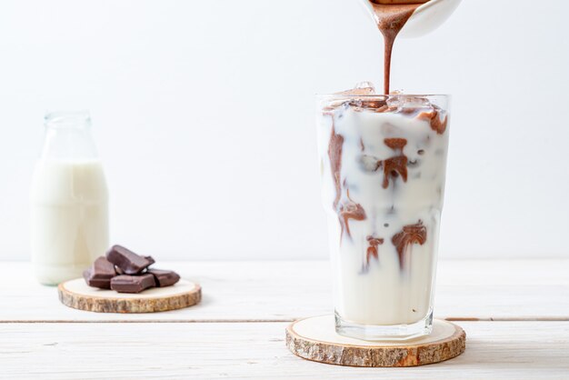 Milkshake drankje met chocolade