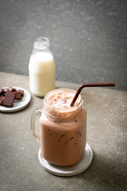 Milkshake drankje met chocolade