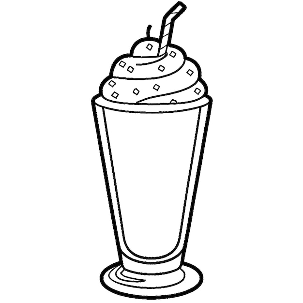 Milkshake kleurplaten