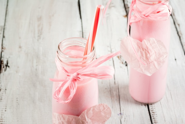 Молочный коктейль на день Святого Валентина
