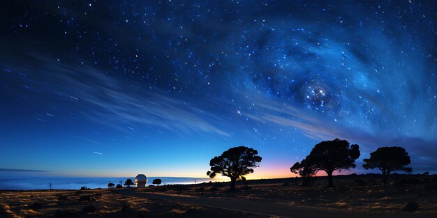 milky way over the desert in the Australian outback at night