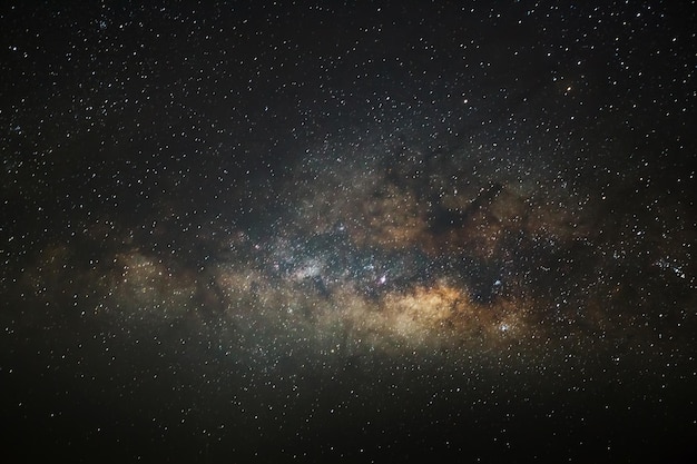 Галактика Млечный Путь Фотография с длинной выдержкой с зернистостью