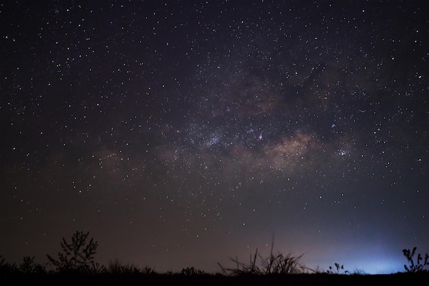 Milky Way galaxy Long exposure photograph