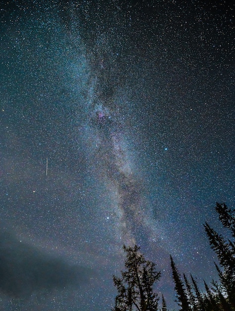 夜空に星空が見える天の川銀河