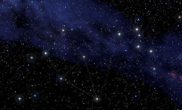 銀河系の星と宇宙の塵の長い曝光写真