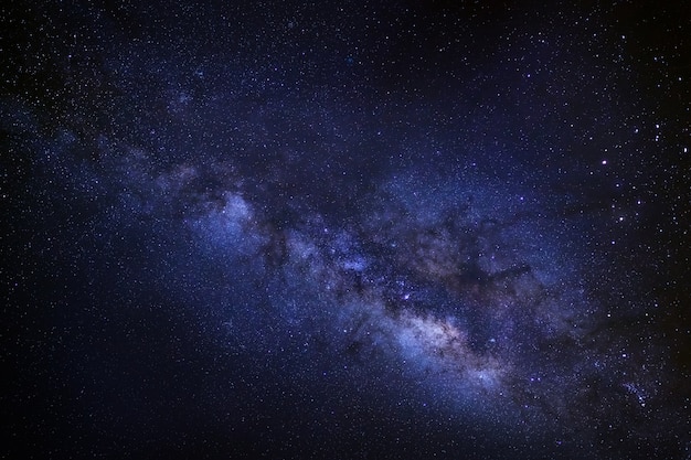 Photo milky way galaxy with stars and space dust in the universe