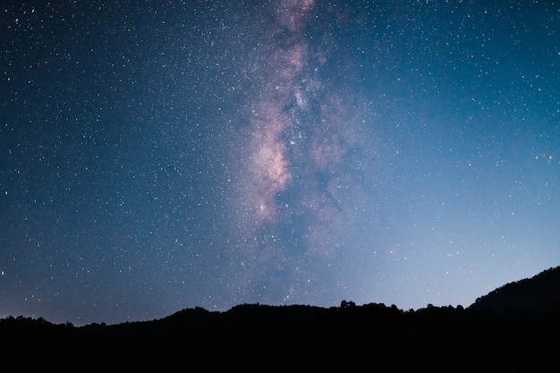 天の川銀河夜の美しい星