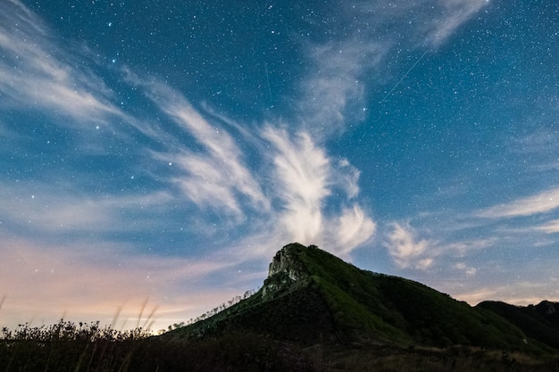 Photo the milky way of hwangmasan