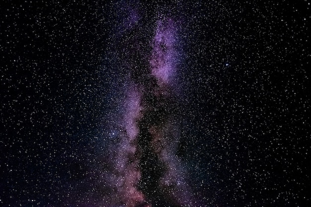 Milky way in the night sky