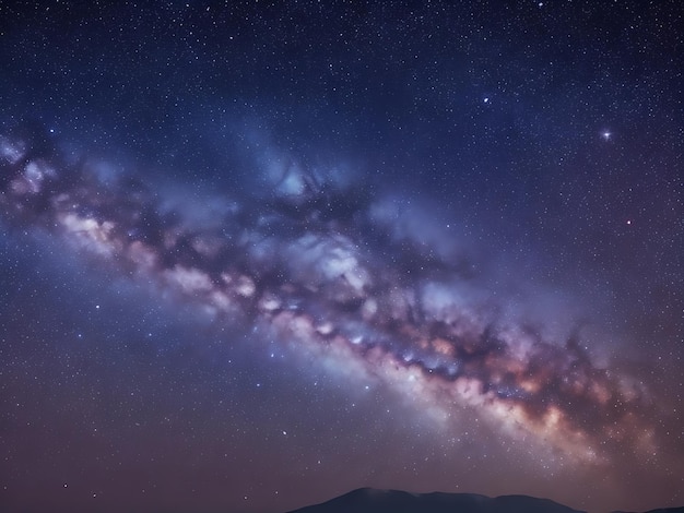 銀河系 銀河 銀河の夜空の星 画像 背景の星 質感 人工知能によって作成された