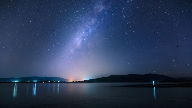 Milky Way over the sea