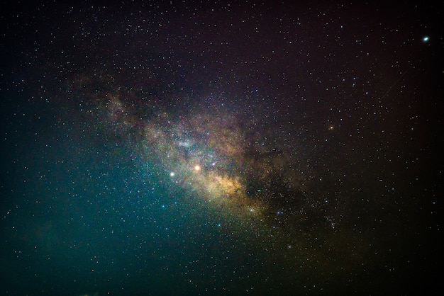 Milky way and starry sky