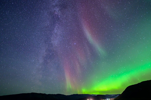 The Milky Way that comes with the northern lights Which is a rare phenomenon In Iceland