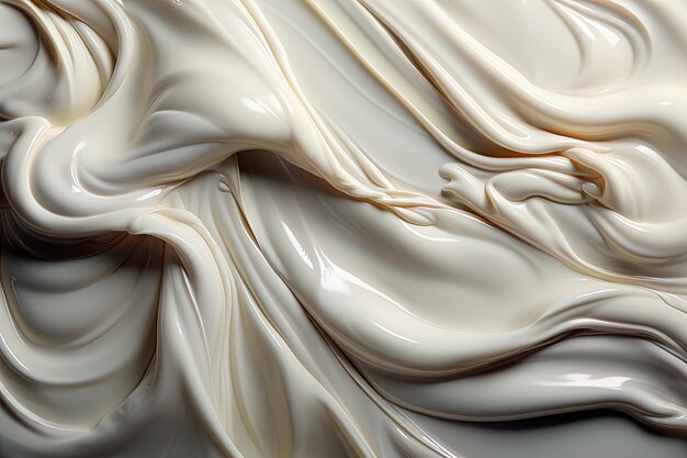 milky white and creamy background gentle flowing liquid texture Ai generative art