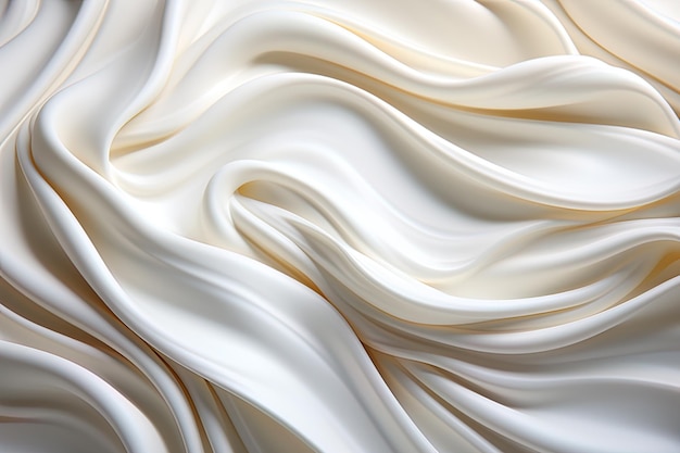 milky white and creamy background gentle flowing liquid texture Ai generative art