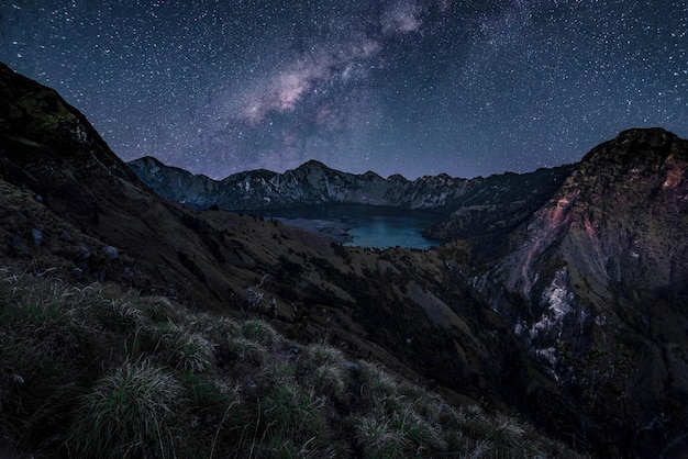 milkyway and mountain