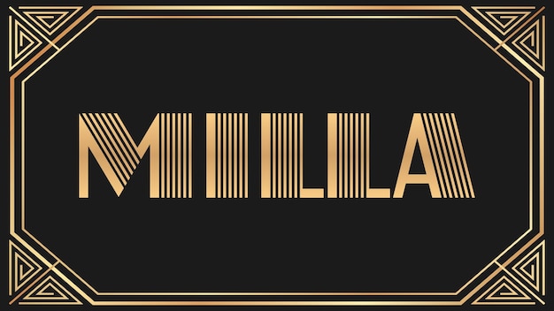 milla Jazz Gold Text